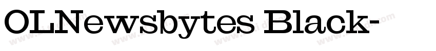 OLNewsbytes Black字体转换